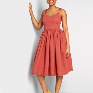 NWT Modcloth The Fabulous Tie-Shoulder Dress